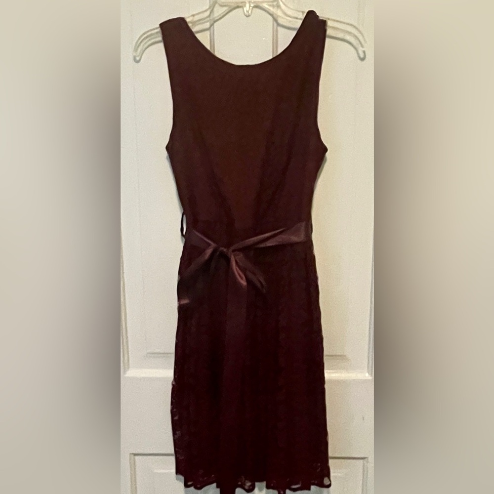 Lightly used burgundy lace dress size S